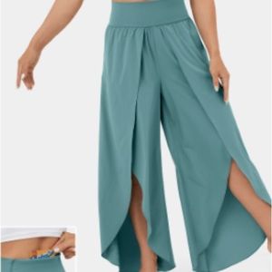 NWT Halara Breezeful™ High Waisted Pocket Palazzo Flowy Split Wide Leg